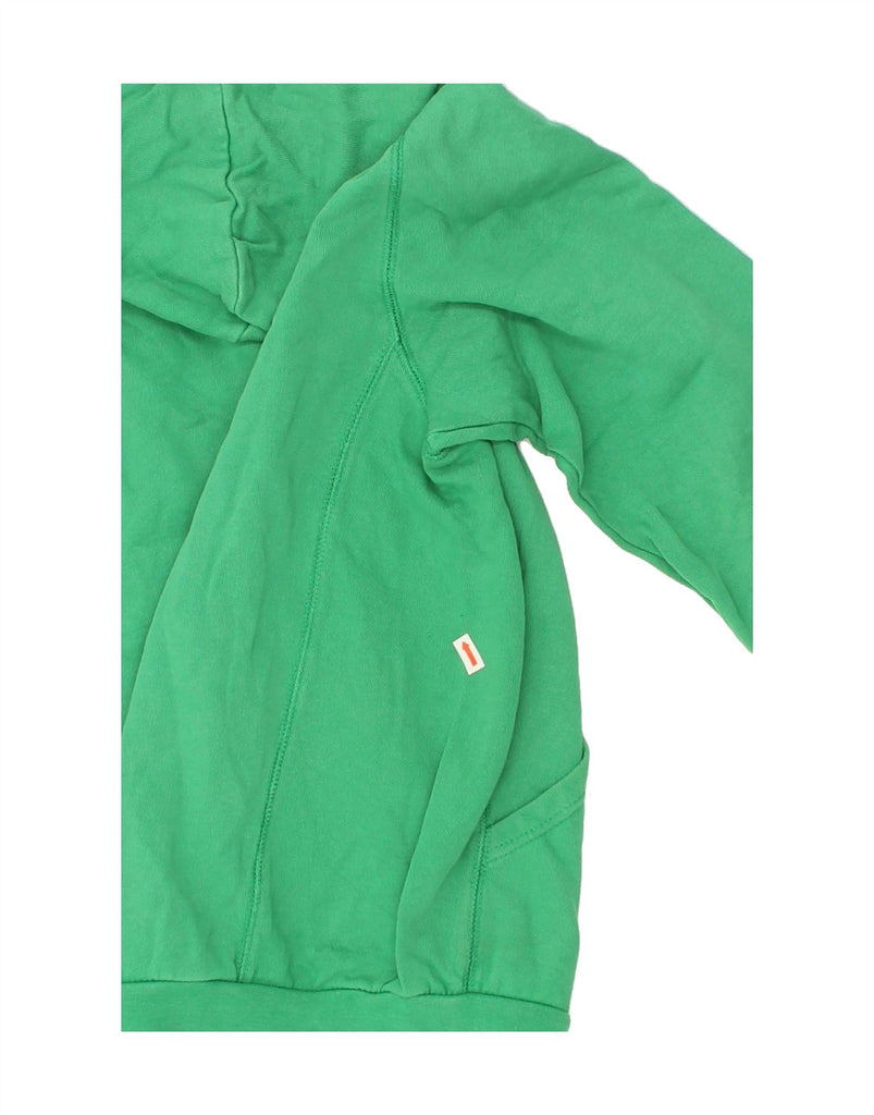 CHAMPION Boys Graphic Zip Hoodie Sweater 11-12 Years Large Green Cotton Vintage Champion and Second-Hand Champion from Messina Hembry 