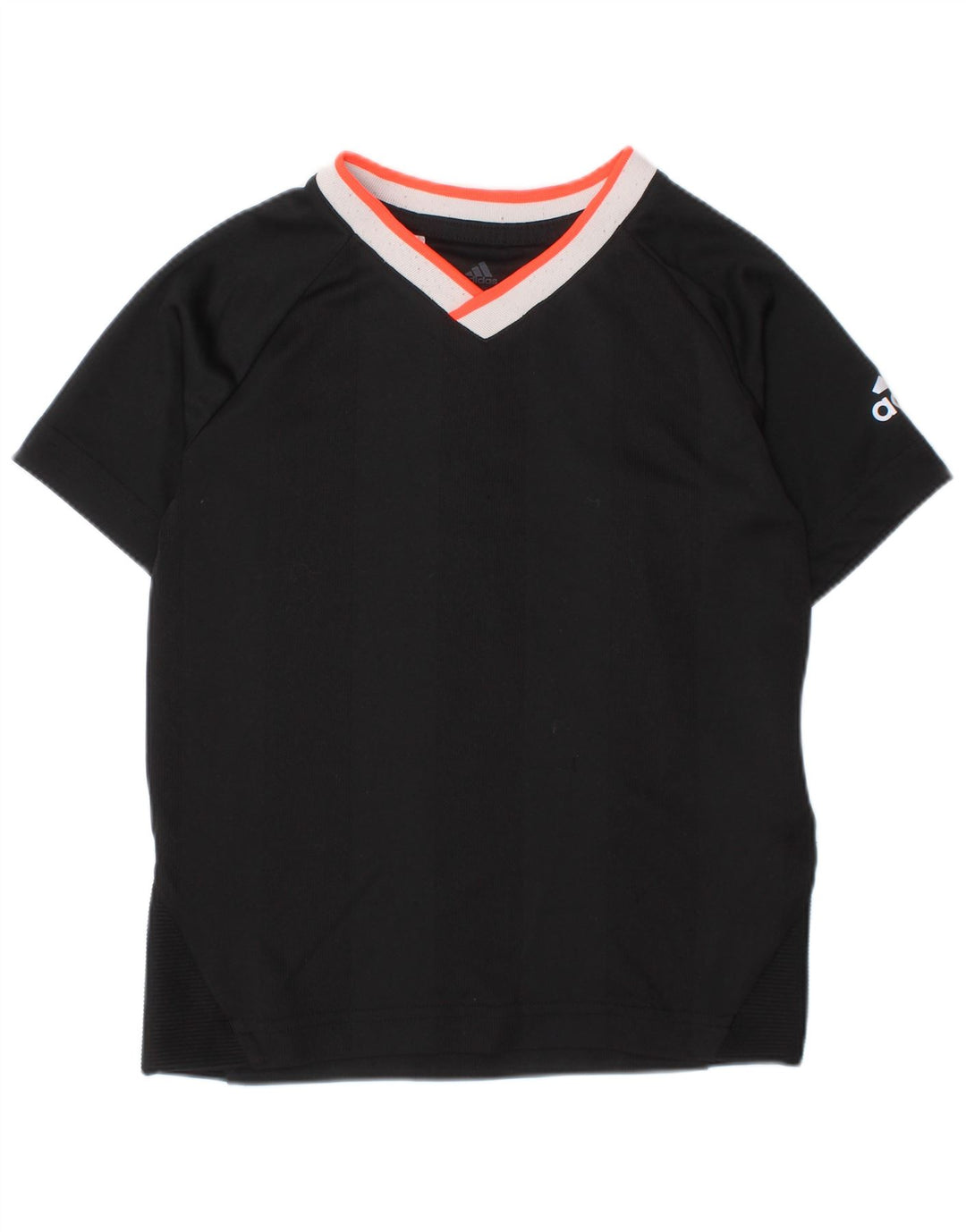 ADIDAS Boys Climalite T-Shirt Top 4-5 Years Small Black Polyester