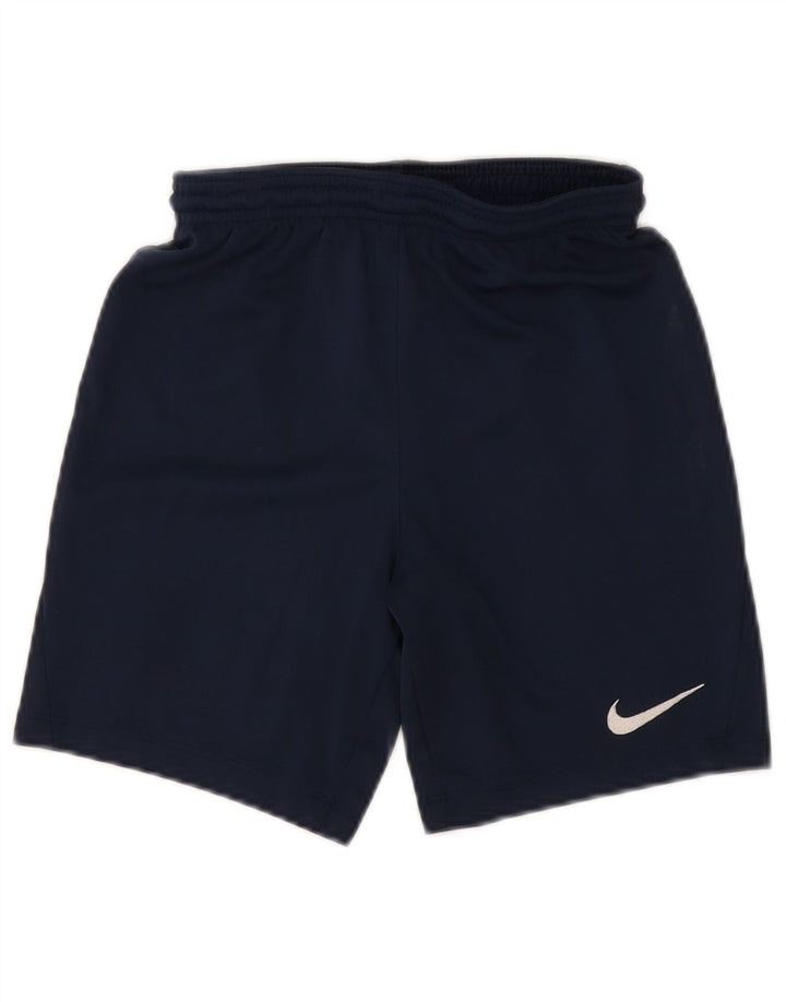 Nike Boys Dri Fit Sport Shorts 10-11 Years Medium Navy Blue Polyester