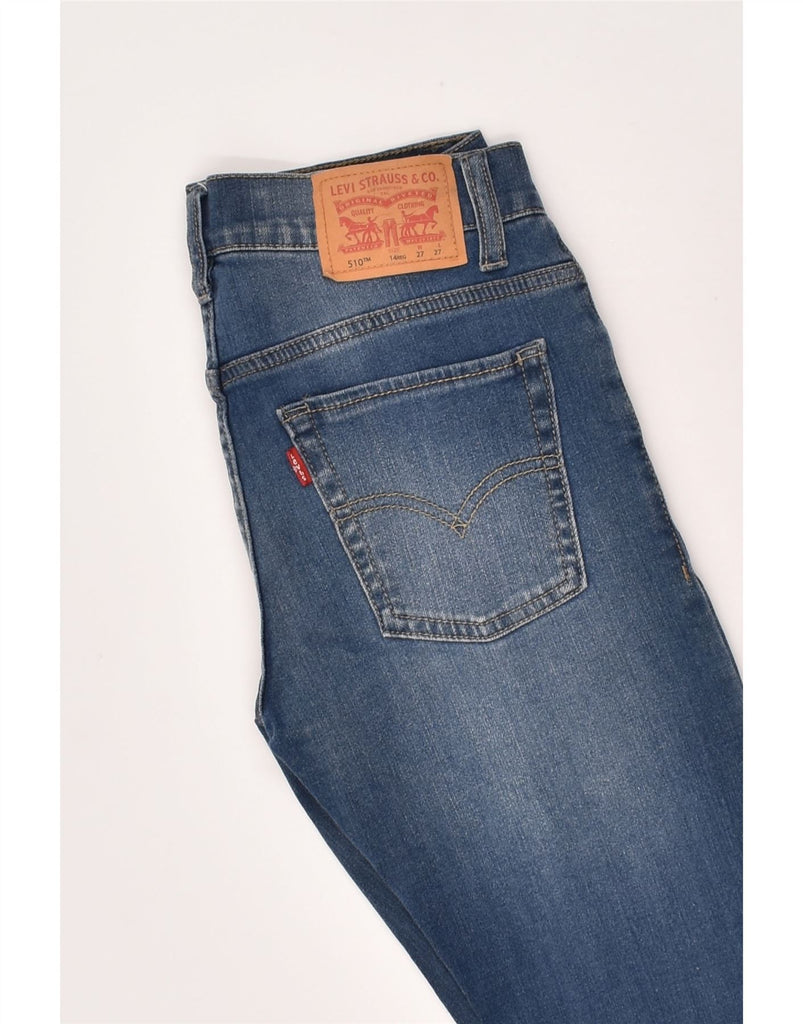 LEVI'S Girls 510 Skinny Jeans 13-14 Years W27 L27 Blue Cotton | Vintage Levi's | Thrift | Second-Hand Levi's | Used Clothing | Messina Hembry 