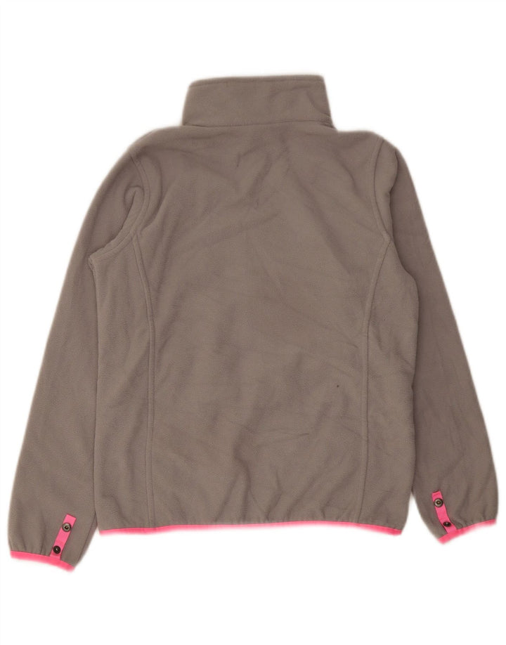 The North Face Girls Fleece Jacket 10-11 Years Medium Grey Flecked