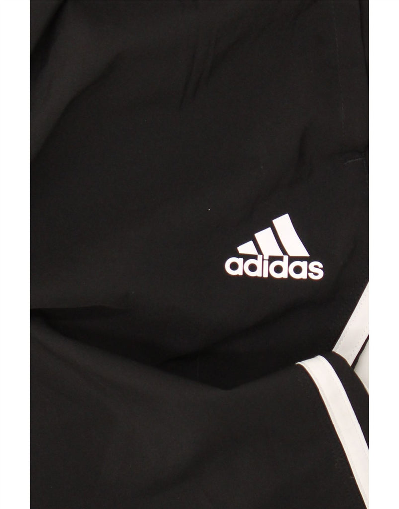 ADIDAS Womens Tracksuit Trousers Joggers UK 14 Medium Black Vintage Adidas and Second-Hand Adidas from Messina Hembry 