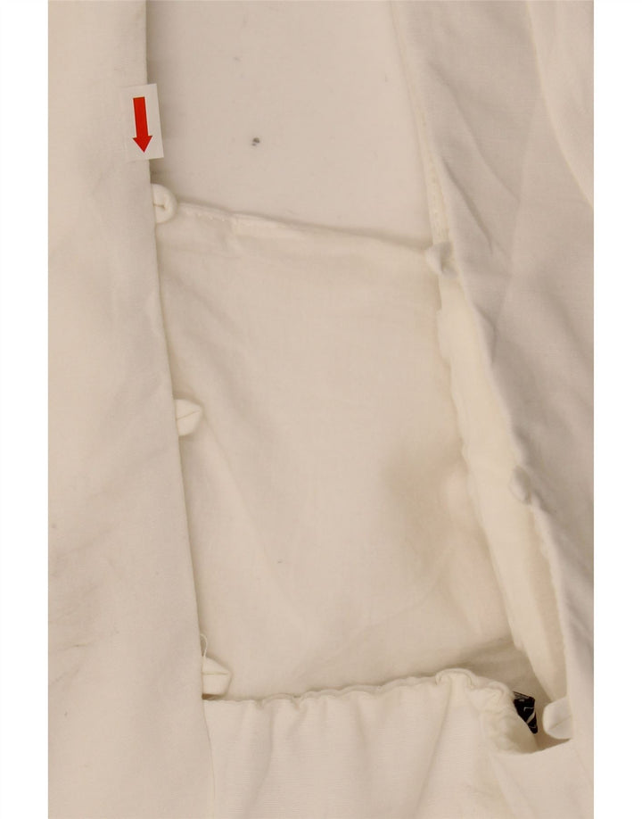 Zara Womens Sheath Dress UK 8 Small White Viscose