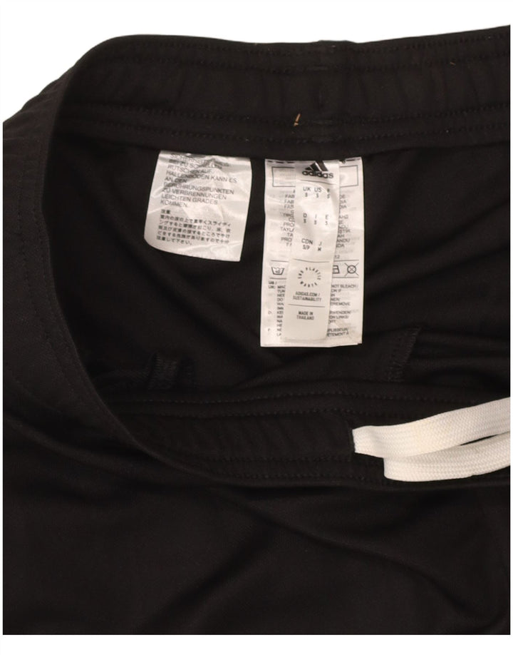 ADIDAS Mens Tracksuit Trousers Small Black Polyester Sports