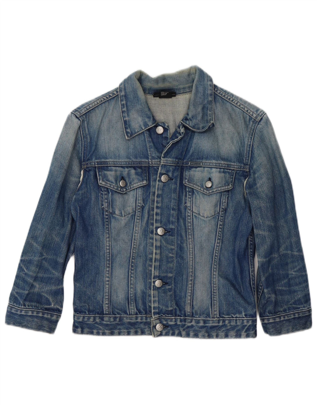 DIESEL Boys Denim Jacket 9-10 Years Medium  Blue Cotton