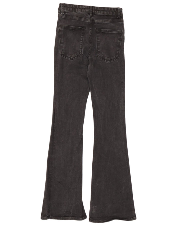 Zara Womens Skinny Flared Jeans EU 36 XS W26 L31 Grey