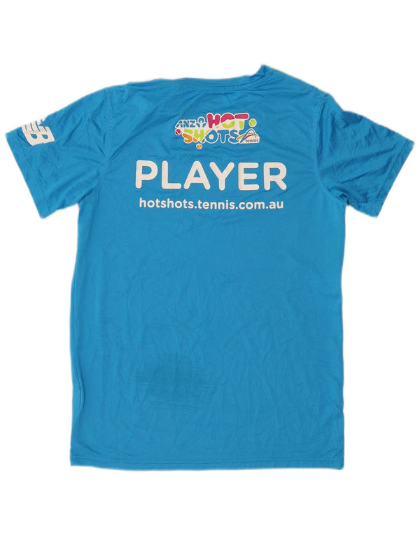 New Balance Boys Graphic T-Shirt Top 15-16 Years 2XL Blue Colourblock