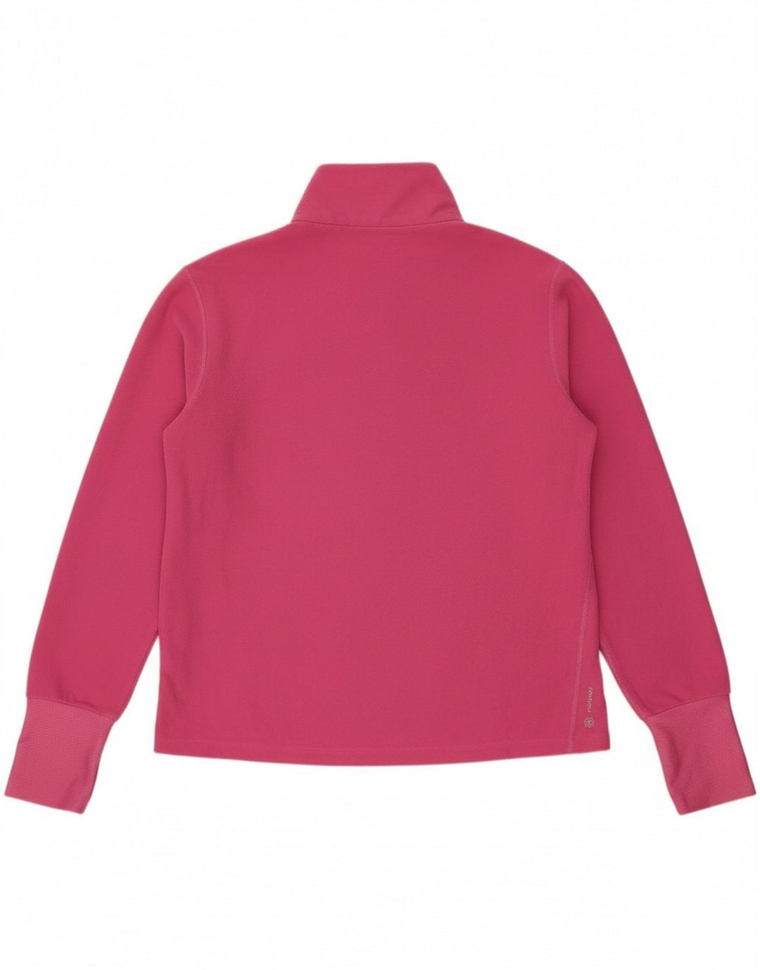 Adidas Womens Zip Neck Pullover Tracksuit Top UK 12/14 Medium Pink