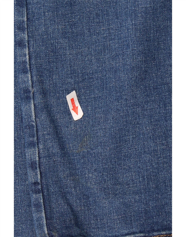 WRANGLER Mens Straight Jeans W34 L30 Blue Cotton