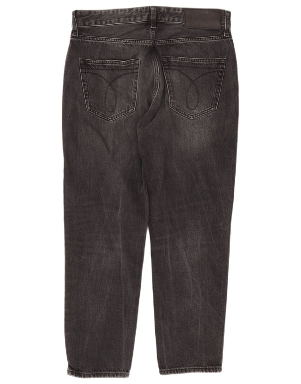 Calvin Klein Mens Straight Jeans W31 L27 Black Cotton