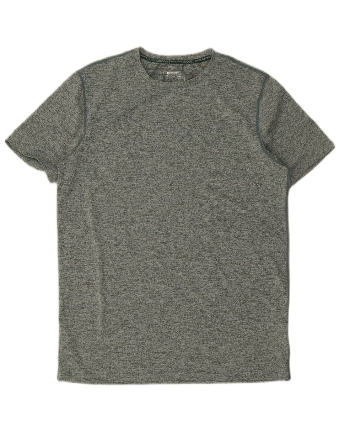 MOUNTAIN WAREHOUSE Mens T-Shirt Top Small Green Flecked Polyester