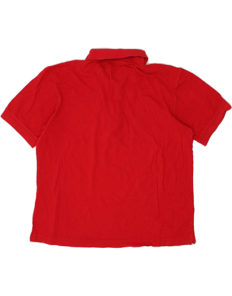 SERGIO TACCHINI Mens Polo Shirt IT 46 Small Red Cotton | Vintage Sergio Tacchini | Thrift | Second-Hand Sergio Tacchini | Used Clothing | Messina Hembry 