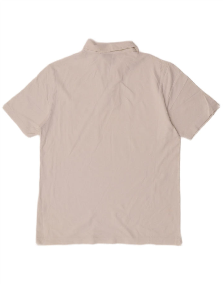 Cerruti 1881 Mens Polo Shirt IT 50 Medium White Cotton