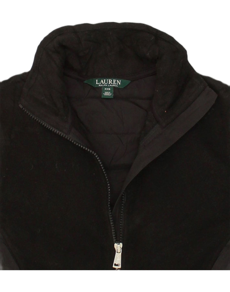 POLO RALPH LAUREN Womens Padded Coat 2XS Black Polyester | Vintage Polo Ralph Lauren | Thrift | Second-Hand Polo Ralph Lauren | Used Clothing | Messina Hembry 