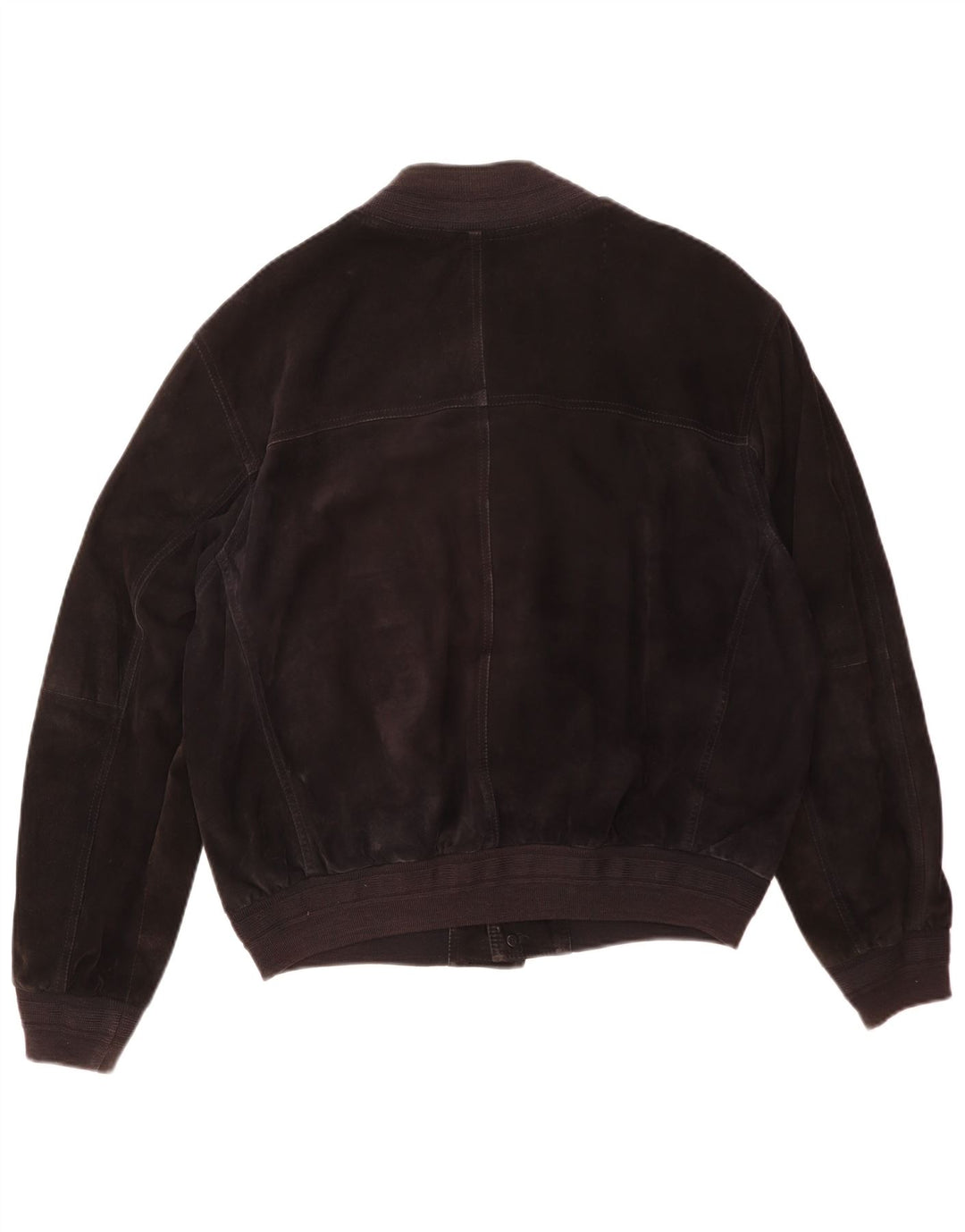 Vintage Mens Suede Bomber Jacket IT 50 Large Black