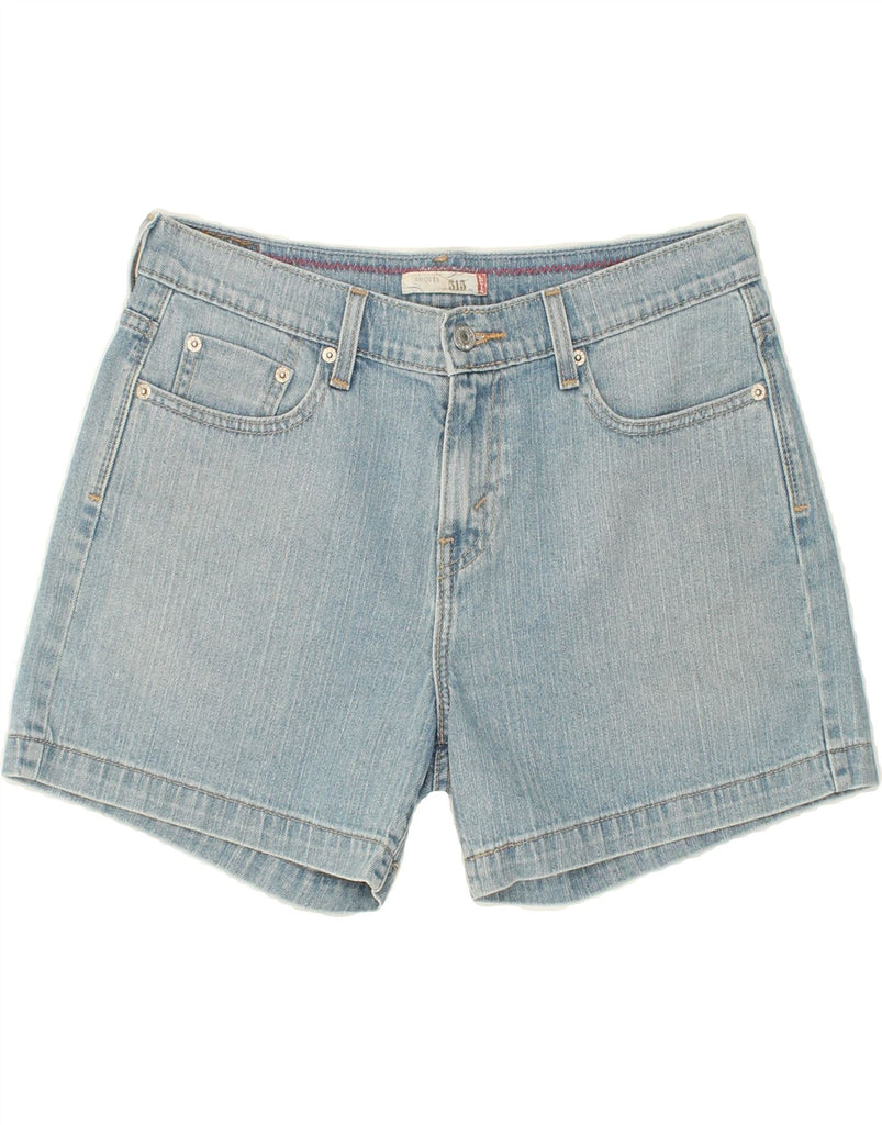 LEVI'S Womens 515 Denim Shorts US 10 Large W32 Blue Cotton Vintage Levi's and Second-Hand Levi's from Messina Hembry 