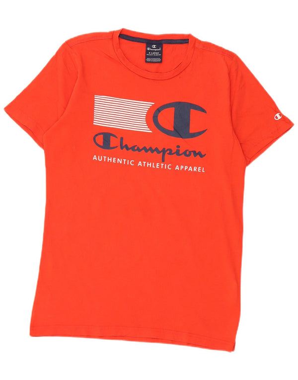 Champion Boys Graphic T-Shirt Top 13-14 Years XL Red Cotton