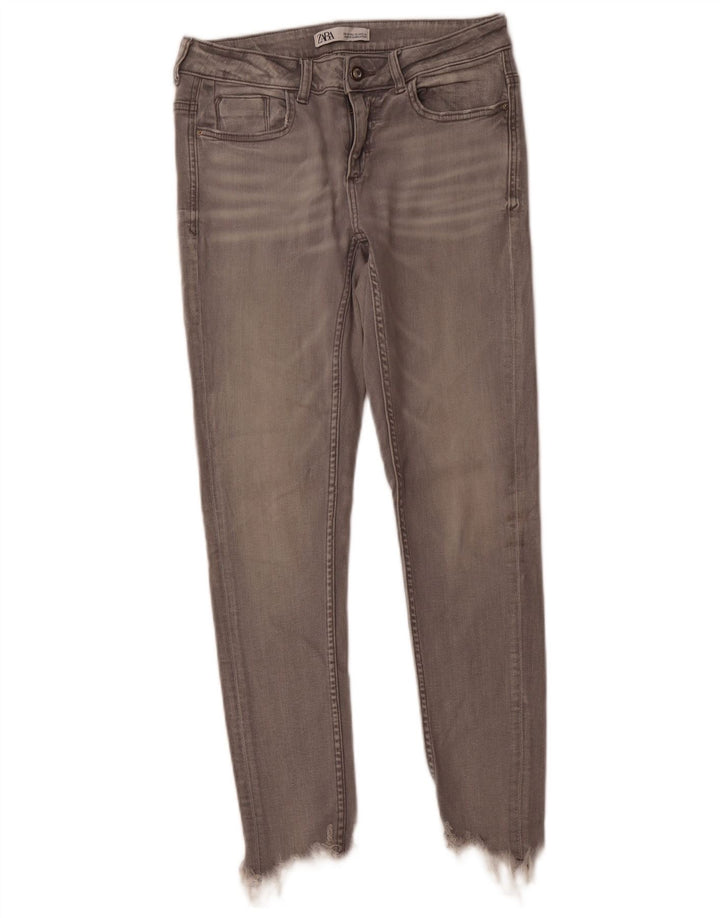 ZARA Womens Skinny Jeans EU 38 Small W28 L27 Grey Cotton