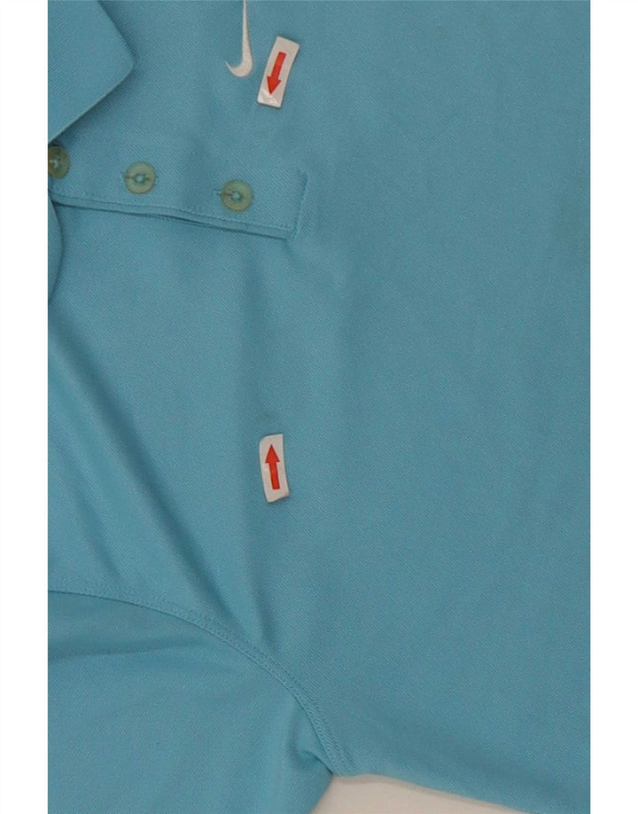 Nike Boys Polo Shirt 12-13 Years Large Blue Polyester Sports