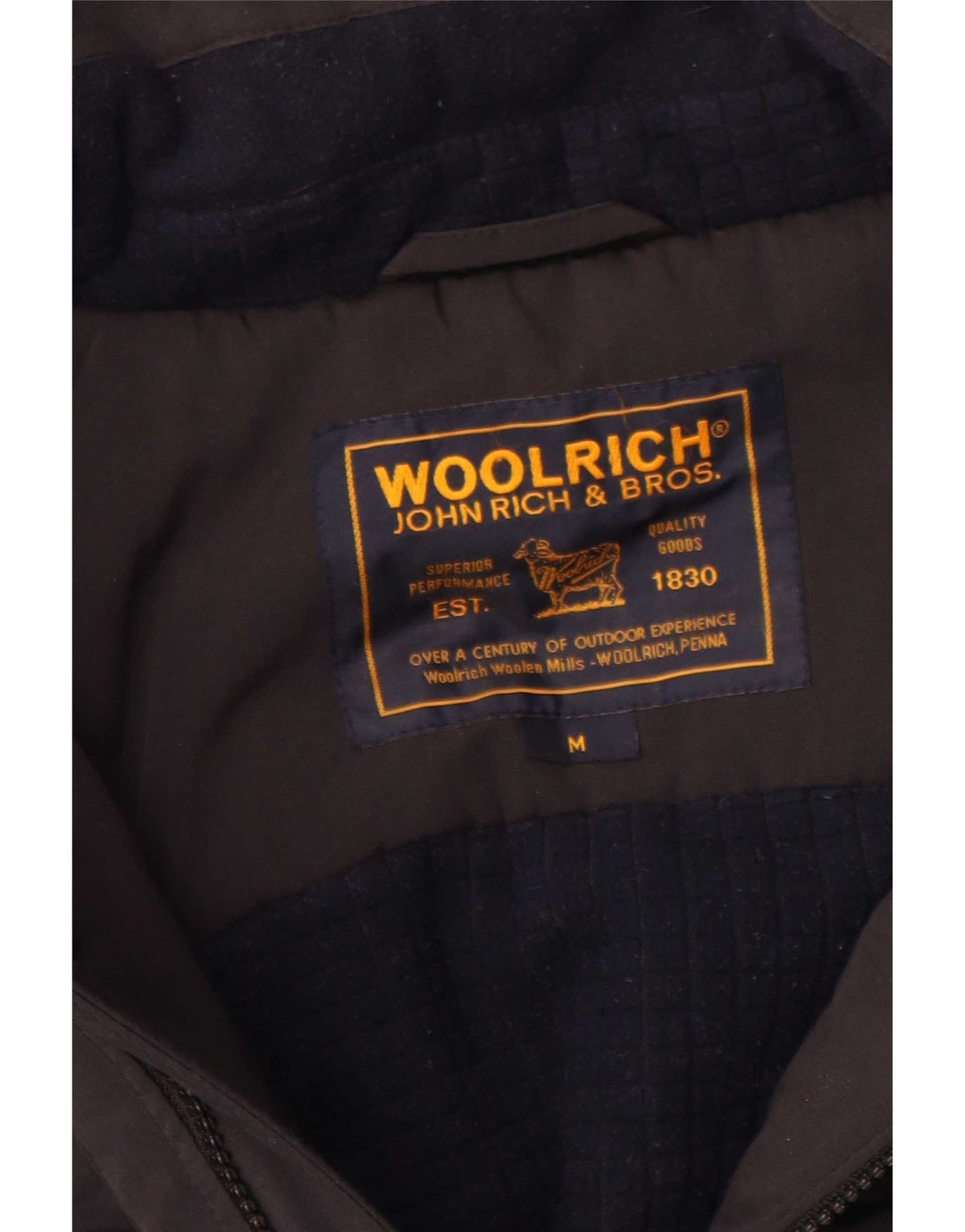 Woolrich Mens Hooded Bomber Padded Jacket UK 38 Medium Black