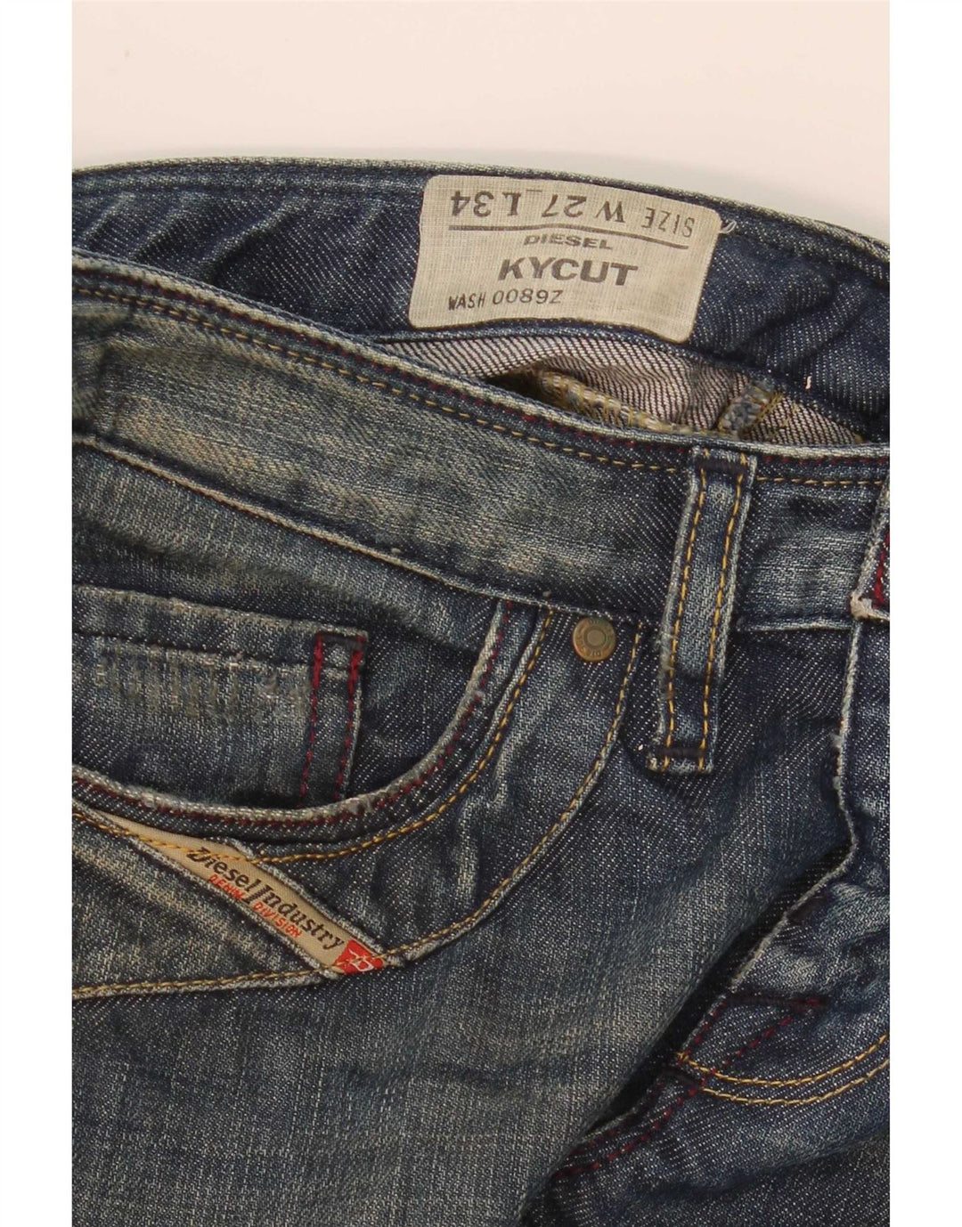 Diesel Womens Kycut Straight Jeans W27 L30 Blue