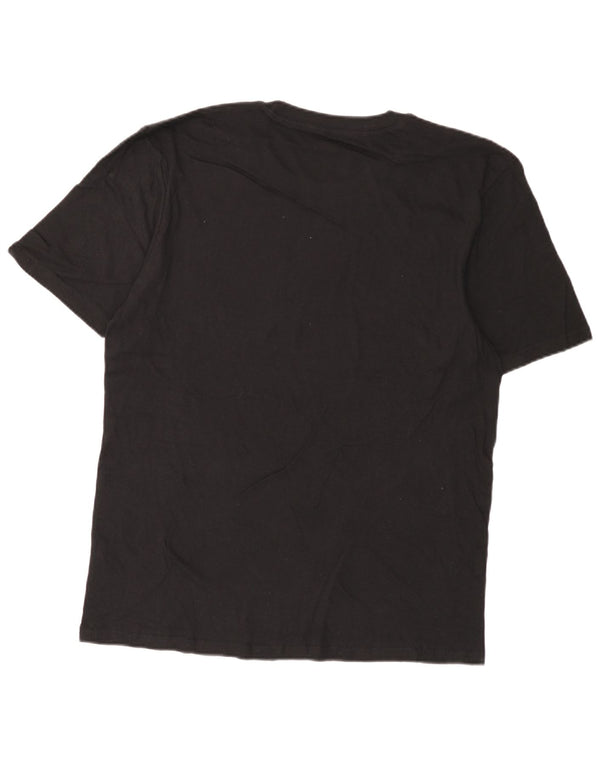 Nautica Mens T-Shirt Top Large Black Cotton