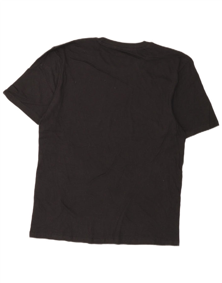 Nautica Mens T-Shirt Top Large Black Cotton