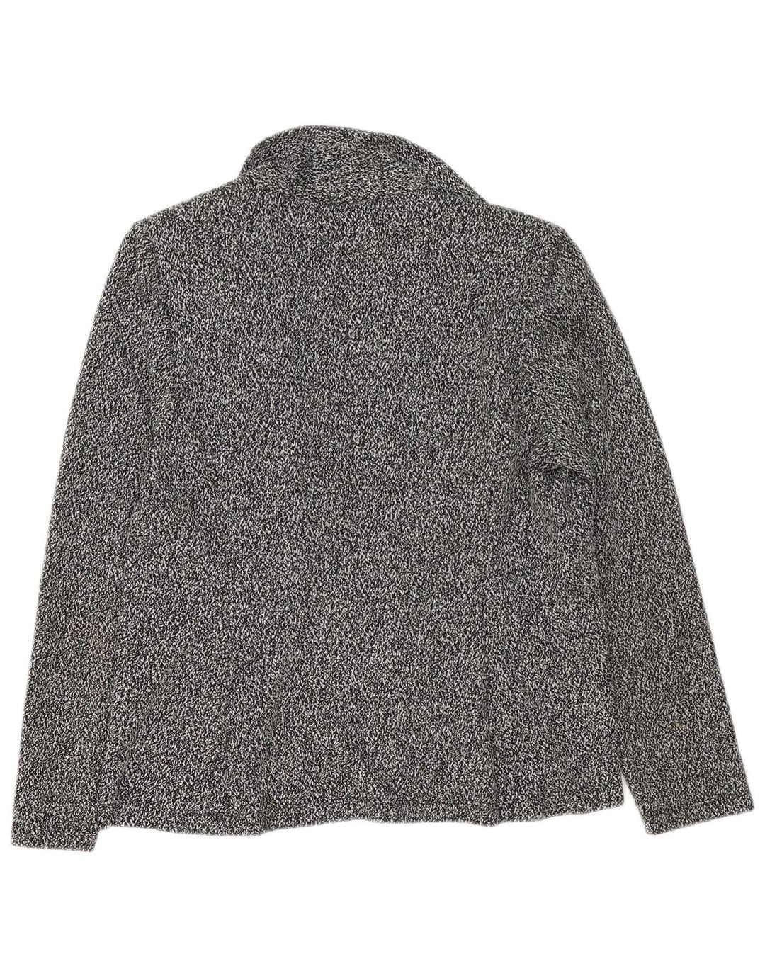 Marks & Spencer Womens Knit Open Blazer Jacket UK 12 Medium Black Flecked
