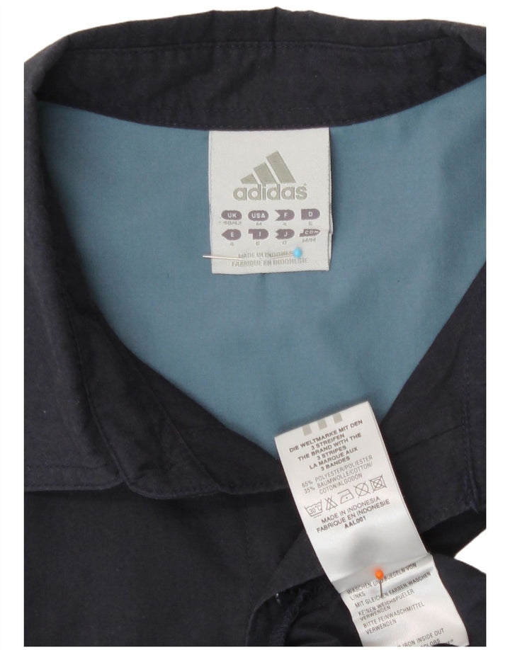 Adidas Mens Graphic Shirt UK 40/42 Medium Navy Blue Colourblock