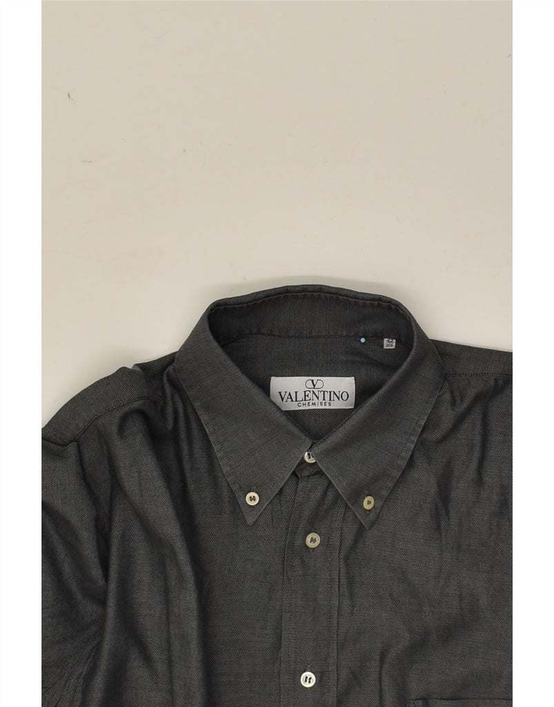 VALENTINO Mens Shirt Size 16 42 Large Grey | Vintage Valentino | Thrift | Second-Hand Valentino | Used Clothing | Messina Hembry 