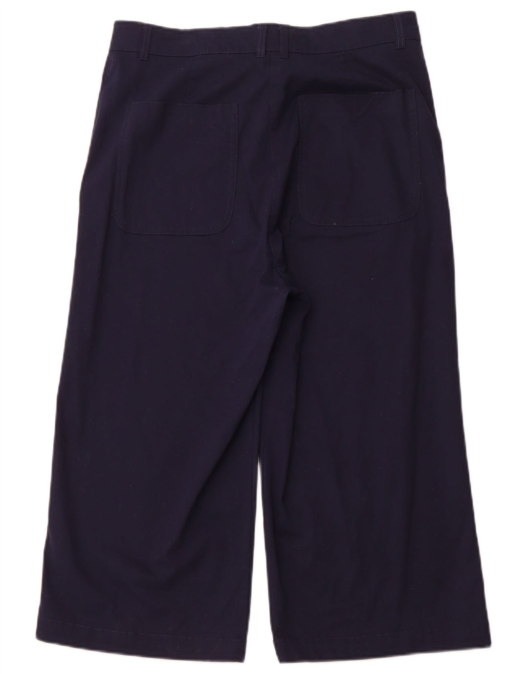 JOULES Womens High Waist Capri Trousers UK 14 Large W32 L21  Navy Blue