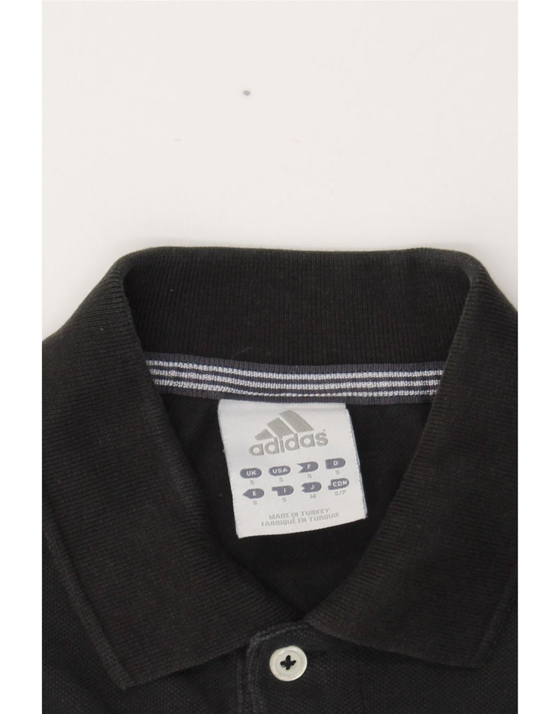 ADIDAS Mens Polo Shirt Small Black Cotton Vintage Adidas and Second-Hand Adidas from Messina Hembry 