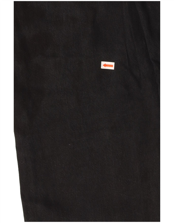 LEVI'S Mens 501 Straight Jeans W29 L32 Black Cotton