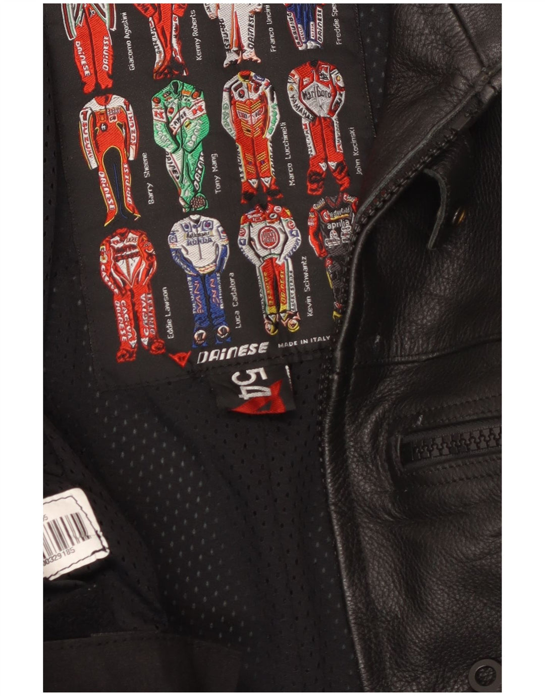 DAINESE Womens Moto Racer Leather Jacket EU 54 2XL Black