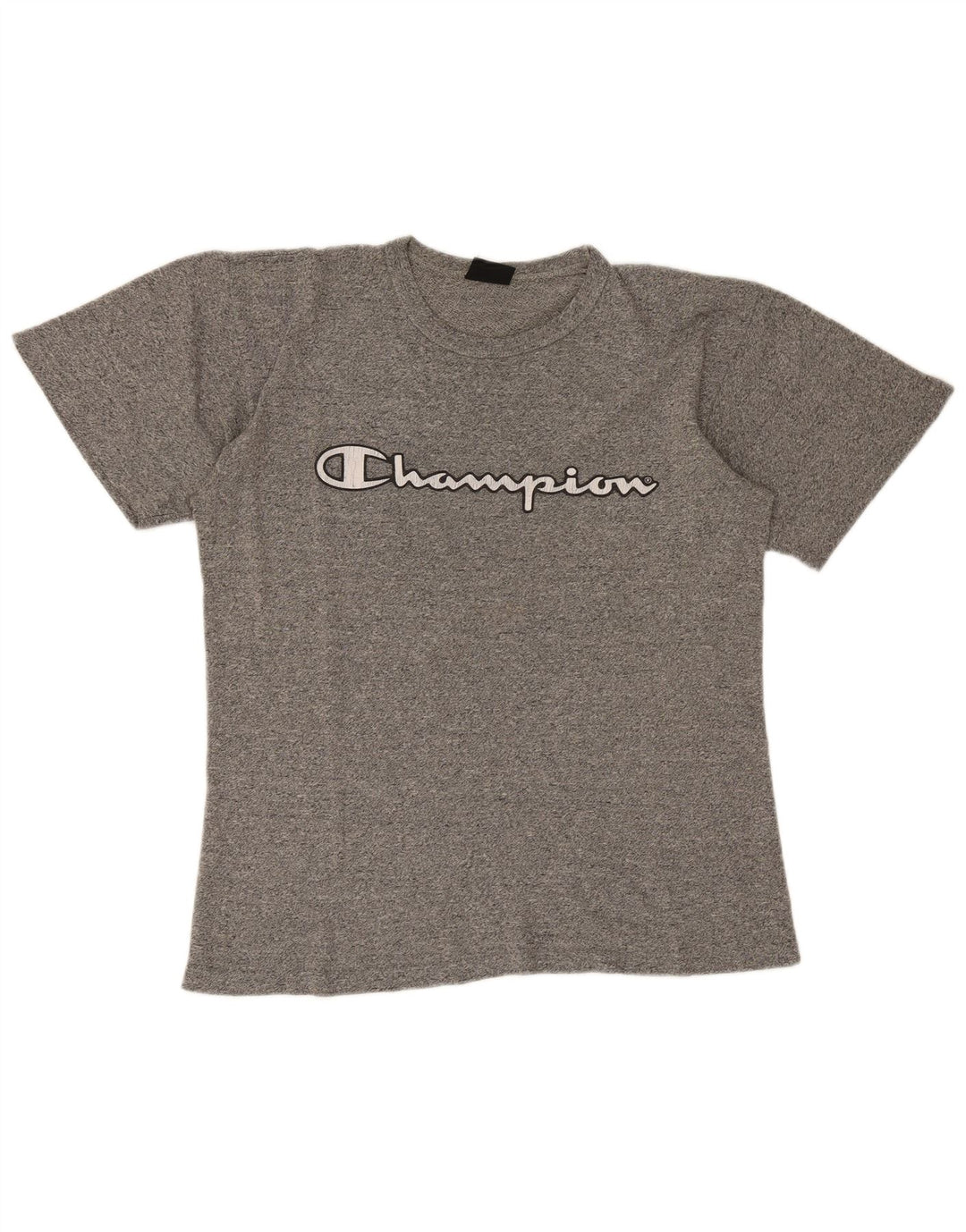 Champion Mens Graphic T-Shirt Top Large Grey Flecked