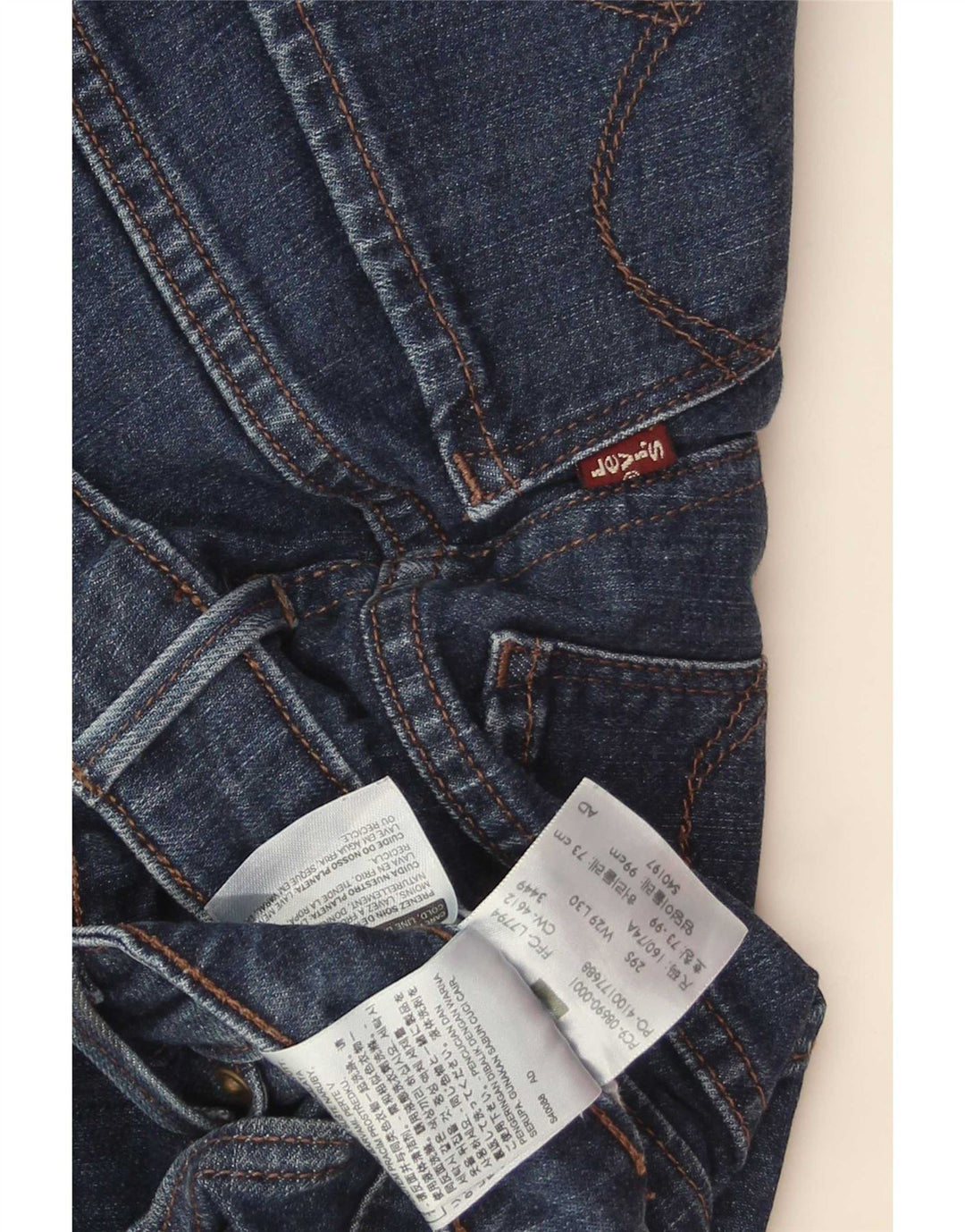 Levi's Womens Slim Jeans W29 L30 Blue Cotton