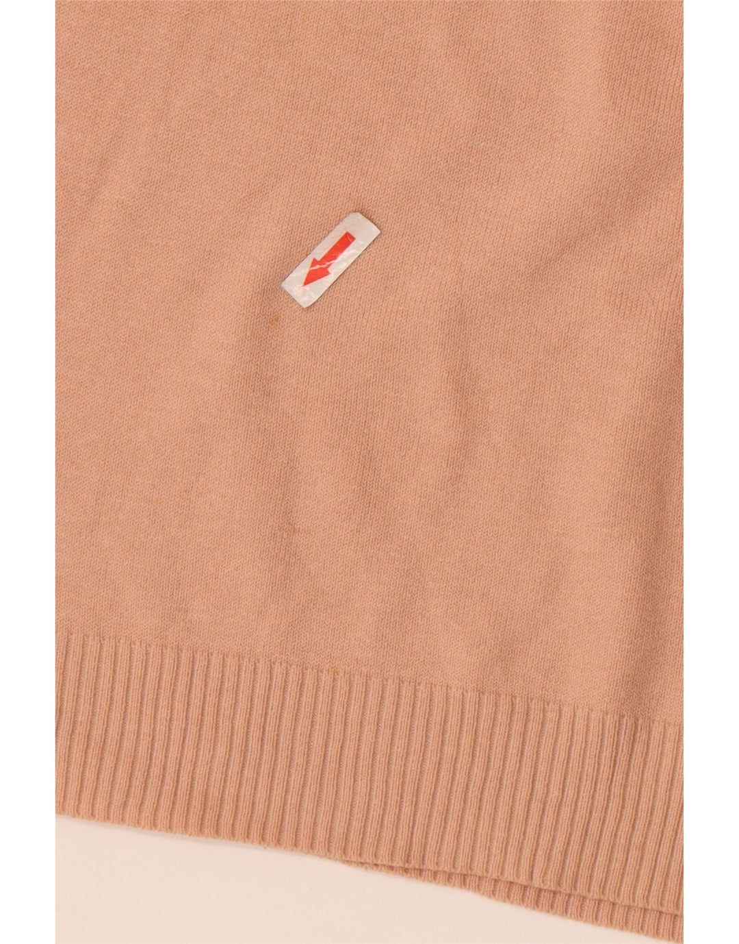 Zara Womens Crop V-Neck Jumper Sweater UK 12 Medium Pink