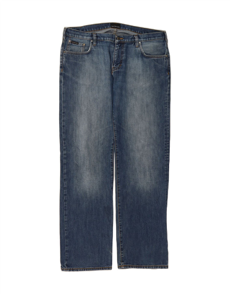 CALVIN KLEIN Mens Straight Jeans W40 L35 Blue Vintage Calvin Klein and Second-Hand Calvin Klein from Messina Hembry 