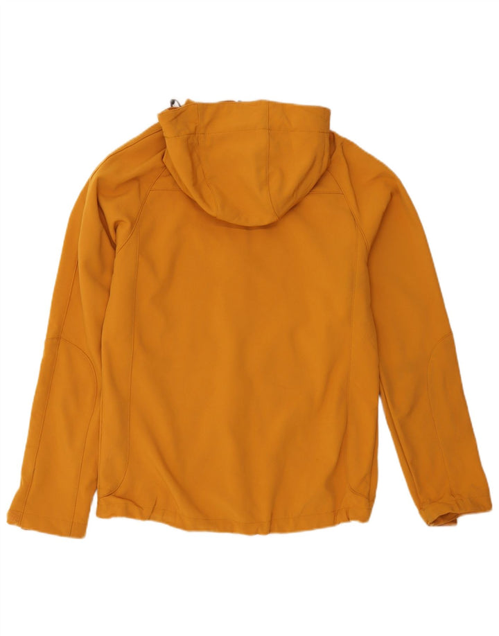 Mountain Warehouse Mens Hooded Windbreaker Jacket UK 34 XS Yellow Polyester