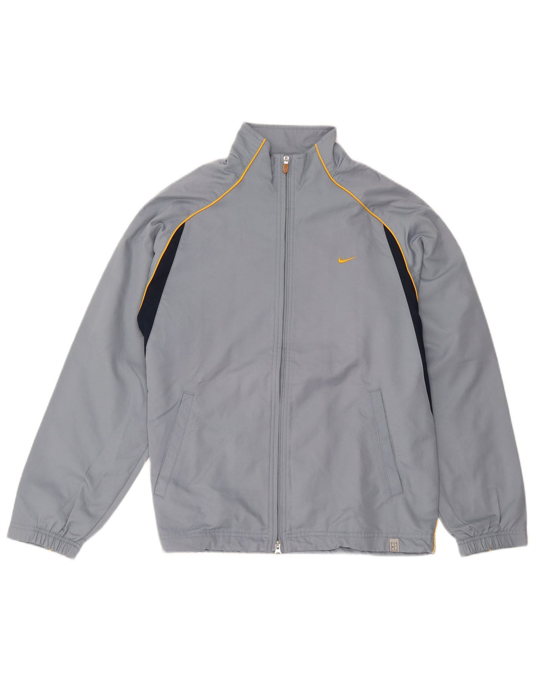 Nike Mens Dri Fit Tracksuit Top Jacket UK 35/37 Small Grey Colourblock