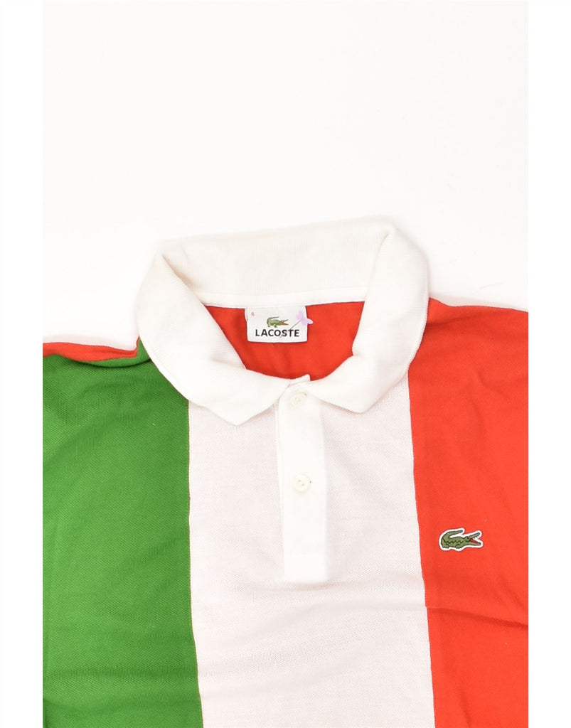 LACOSTE Mens Polo Shirt Size 6 XL Multicoloured Colourblock | Vintage Lacoste | Thrift | Second-Hand Lacoste | Used Clothing | Messina Hembry 