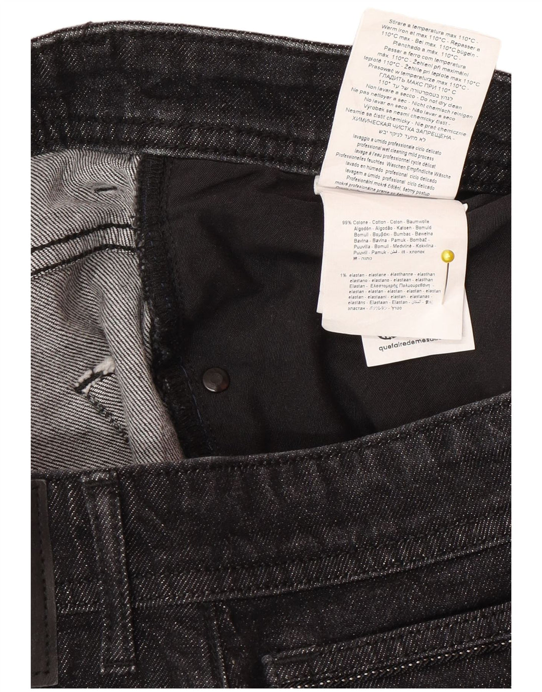 Replay Mens Grover Straight Jeans W36 L32 Grey Cotton