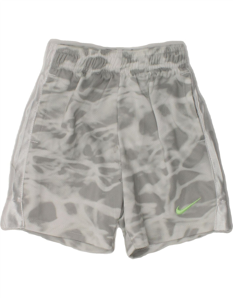 NIKE Boys Sport Shorts 2-3 Years Grey Camouflage Polyester | Vintage Nike | Thrift | Second-Hand Nike | Used Clothing | Messina Hembry 