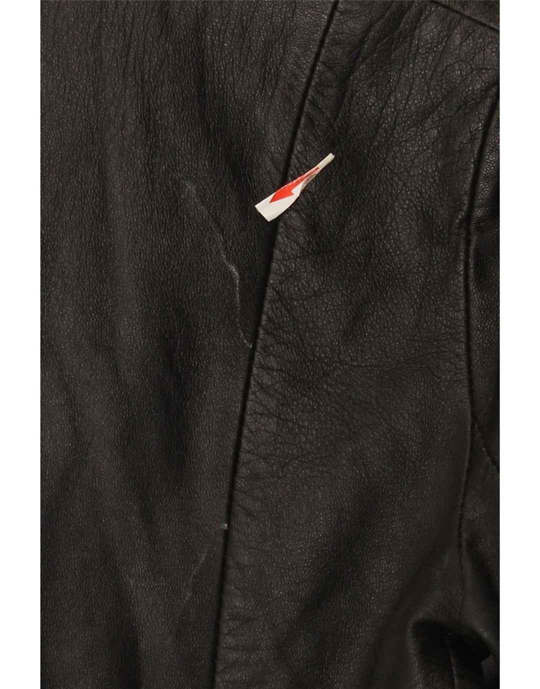 Vintage Womens Leather Jacket UK 8 Small Black Leather