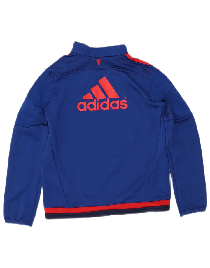 ADIDAS Boys Climacool Graphic Pullover Tracksuit Top 9-10 Years Blue
