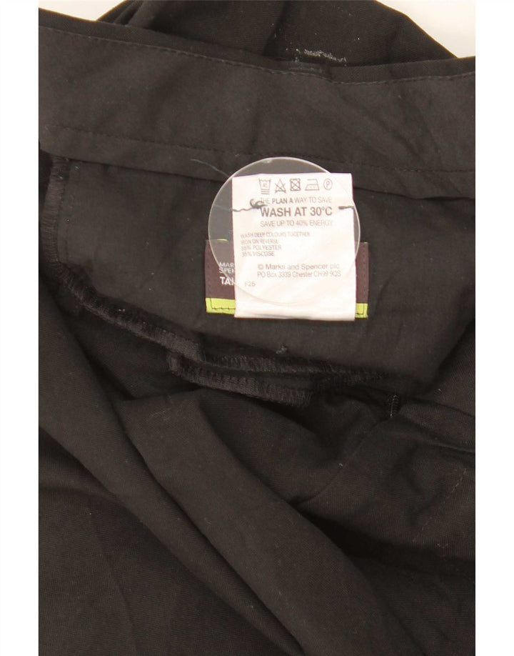 Marks & Spencer Mens Tailored Straight Suit Trousers W40 L31 Black
