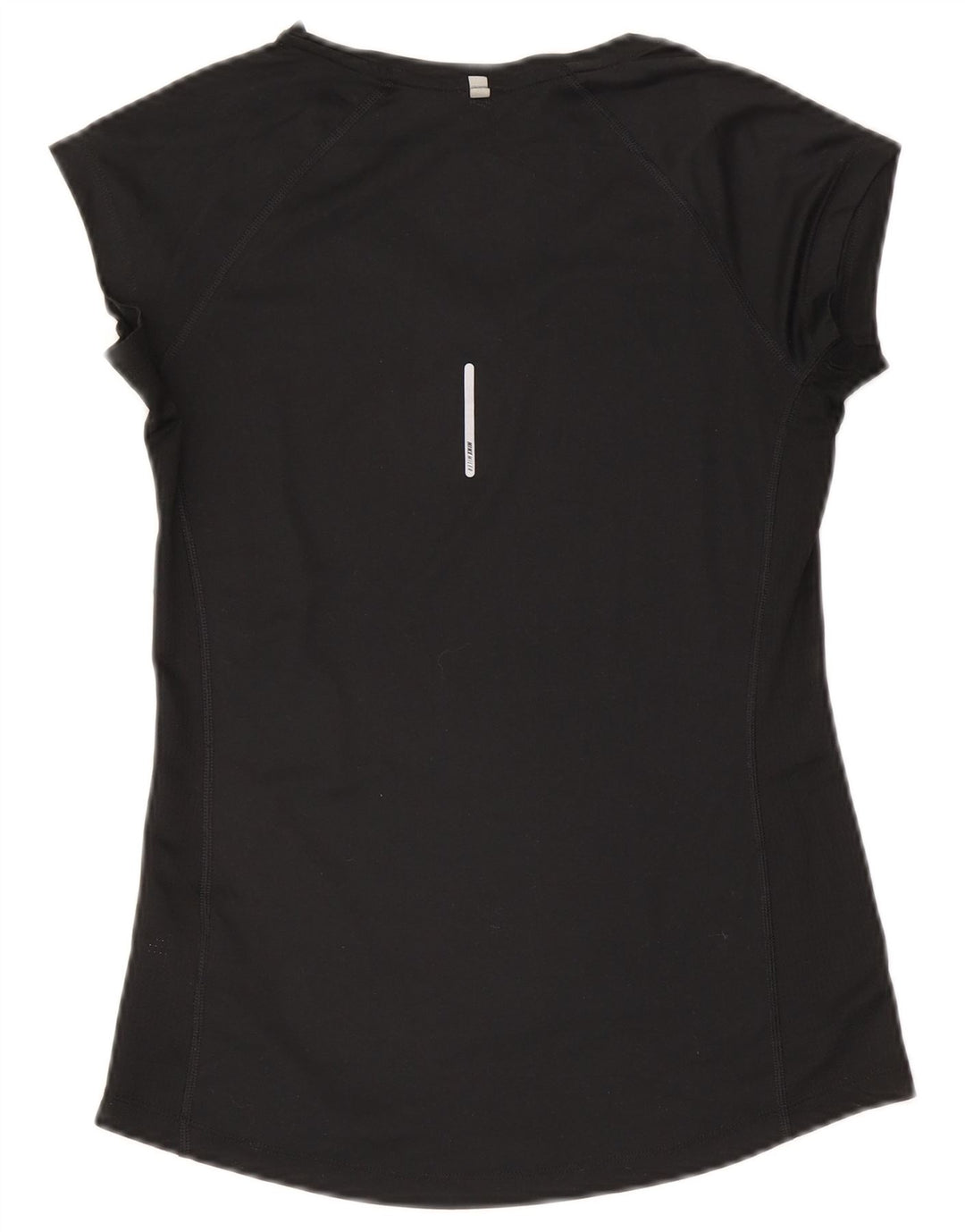 Nike Womens Dri Fit T-Shirt Top UK 8 Small Black Polyester