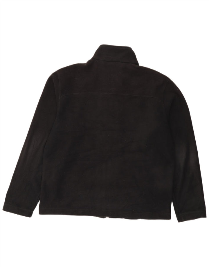 TIMBERLAND Mens Fleece Jacket UK 40 Large Black Polyester