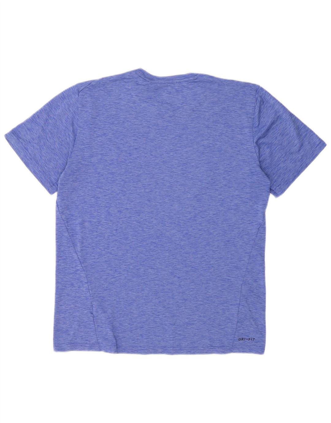 Nike Mens Dri Fit T-Shirt Top Large Blue Flecked Polyester