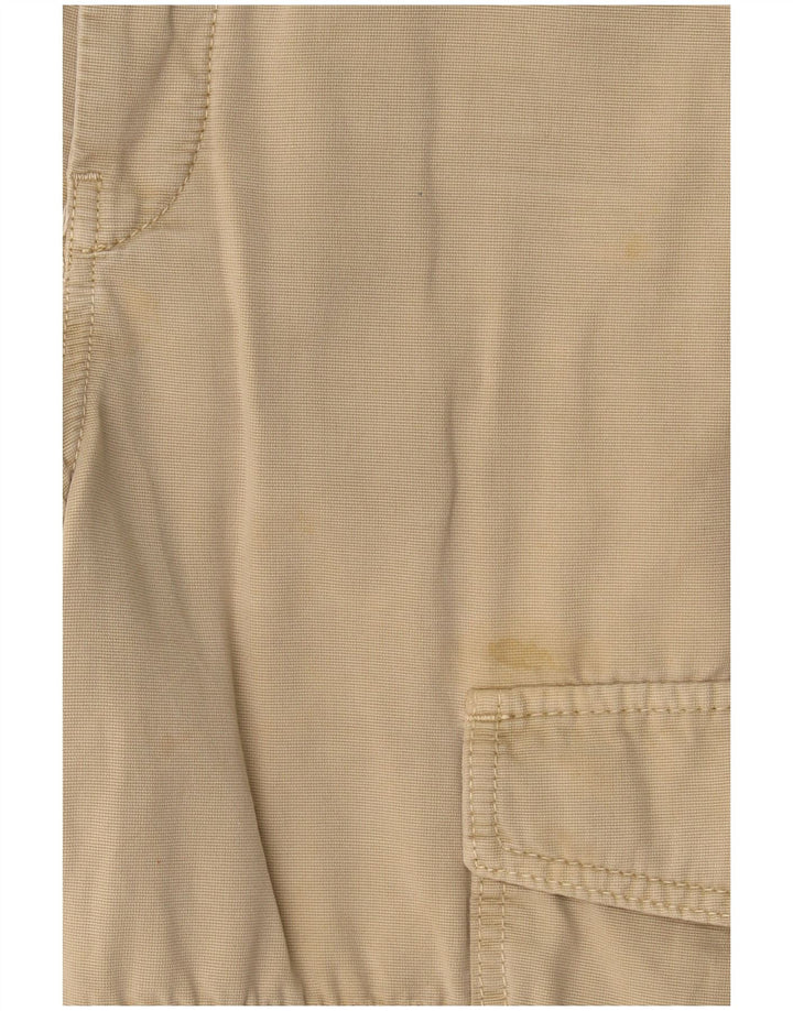 Zara Womens Straight Cargo Trousers Small W27 L30 Beige